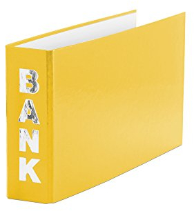 Bankordner / 140x250mm / für Kontoauszüge / Farbe: gelb
