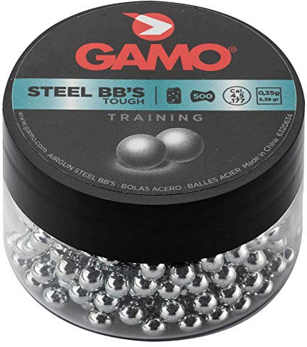 Gamo Pallini SFERICI Acciaio Training Calibro 4,5mm .177 500 Pezzi (IC412)