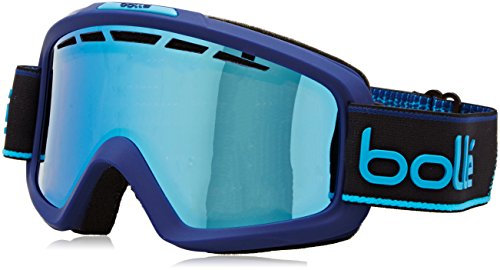 Bollé Nova II Skibrille für Herren, Herren, 21681, Matte Navy/Neon Blue, Medium/Large