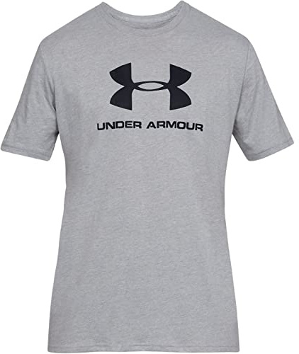 Under Armour Men's Under Armour Sportstyle Men's Short Sleeve Logo Men s T shirt, Black, L UK