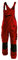 DASSY® Voltic Arbeitslatzhose mit Kniepolstertaschen - Größe 50 - ROT/SCHWARZ