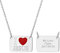 Richsteel 316L Edelstahl Silber Rechteckig Anhänger mit Gravur I (Love) Jesus Memorial Anhänger für Damen und Herren