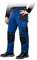 Leber & Hollman Herren Arbeitshose LH-FMN-T B, 65% Polyester 35% Baumwolle 270 g/m2, Bundhose mit Taschen für Knieschoner, 9 Multifunktionstaschen+ Schlaufe und Schlüsselhaken, Blau-Schwarz-Grau, 50