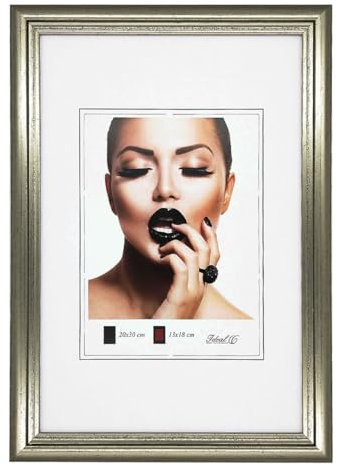 IDEAL TREND Artus Kunststoff Bilderrahmen Wanddeko Collage Poster Bilder Foto Rahmen: Farbe: Stahl | Format: 40x60