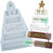 SUNSK Weihnachtsbaum Silikonform Weihnachten Gießformen Epoxidharz Formen 3D Resin Mold Christmas Tree Silikonformen Anhänger Harz Gießen Formen Hängende Tags