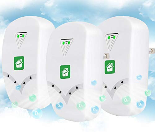 Air Purifier for Home, Plug-in Air Purifier, Negative Ion Generator Air Purifier No Filter Portable Household Odor Eliminator Cleaner for Remove Pets Smell, Smoke, Allergies and Smoke Dust (3 Pack)