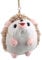 LoveAloe Hérisson Peluche Animal En Peluche Porte-Clés Décor De Voiture Enfants Cadeau Suspendu Pendentif Mignon Clé Accessoires,Marron