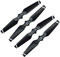 Tenglang 4pcs Propeller für DJI Spark Drone 4730F Folding Props Blades Ersatzteile Ersatzzubehör CW CCW,Quick Release Wing (Schwarz + weißer Rand)