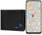 Smart Wallet Anti-perte GPS Enregistrement de position à deux volets Cuir de vache Localisateur de portefeuille pour homme