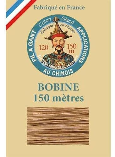 Sajou Bobine de Fil à Gant - Fil Patchwork et appliqué Fil Au Chinois - Fabriqué en France - Coloris 290 : Café au Lait
