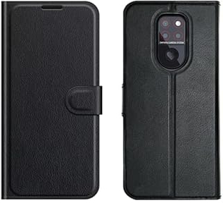 Generic Fixgut Handyhülle, Klapphülle, Schutzhülle, hochwertige Ledertasche mit Kartenfächern und Standfunktion für emporiaSMART.5 - Schwarz Emporia Smart5