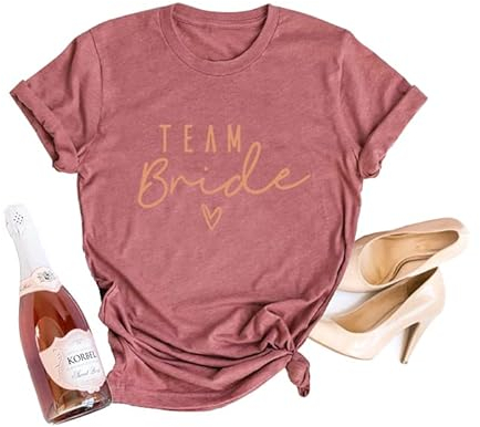 T Shirt Team Braut(Rose Rouge 2XL)