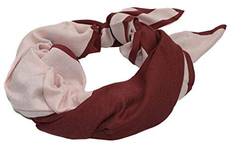 Calvin Klein Tuch Monogram Jacquard Print 130x130 Brick/Spring Rose dunkelrot