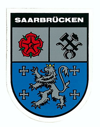 carstyling XXL Aufkleber Wappen Saarbrücken 115 x 90 mm