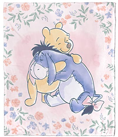 Northwest Disney's Winnie The Pooh Überwurfdecke, seidig, 127 x 152,4 cm, Sweet Hugs