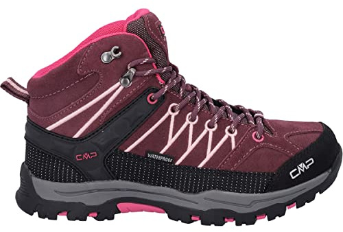 CMP Unisex Kinder Kids Rigel Mid Trekking Wp Walking Shoe, Prugna Peach, 40 EU