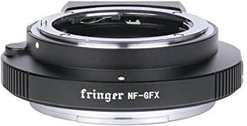 Fringer NF-GFX Auto Focus Mount Adapter Eingebaute elektronische Blende Automatik - Kompatibel mit Nikon D, G, E Objektiv auf Fuji G Mount Mittelformat Kamera GFX100 100S 100IR Ver.