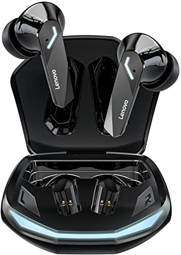 Lenovo GM2 Pro Wireless Earbuds Bluetooth 5.3 Low Latency HD Call, Dual Mode Gaming Headset with Mic (Black)