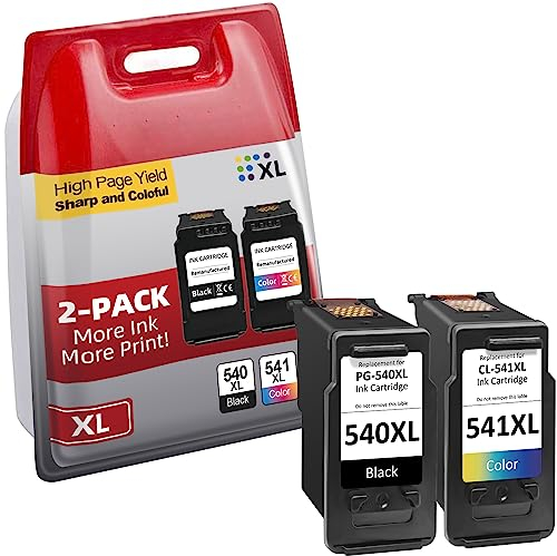 Firstoner 540XL 541XL Multipack, Druckerpatronen PG 540XL und CL 541XL Ersatz für Canon Druckerpatronen 540 541 für Pixma MG3650 MG3500 MG3650s MX395 TS5150 TS5151 (Schwarze, Farbe)