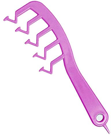 Z-förmiger Haarschlitzkamm, lockiger Pony, Frisierkamm für Salon, Haarstyling für Mädchen, Zubehör für Zuhause