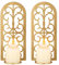 Sziqiqi Gold Kerzenhalter für Wand - Wandkerzenhalter Metall Wanddeko Wandhalter Kerzen Wandhalterung Vintage Wand Kerzenleuchter Kerzenwandhalter für Wohnzimmer Schlafzimmer Kamin Badezimmer