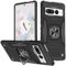 KANSi Cover per Google Pixel 7 Pro, Custodie Silicone TPU 360° Rotante Anello Magnetica Anello Ring Supporto Bumper - Nero