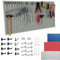 Crisalide® Pannello Portautensili Forato Porta Attrezzi, Rastrelliera Organizzazione Officina, Garage, Negozio, 50 * 100 CM, Rastrelliera Con Ganci Assortiti (Grigio)