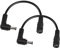PNGKNYOCN Cavo di prolunga DC Power, 2 pezzi ad angolo retto DC 5,5 mm x 2,5 mm maschio su presa DC 5,5 mm x 2,1 mm, cavo di alimentazione corto per telecamere di sicurezza CCTV (15 cm)