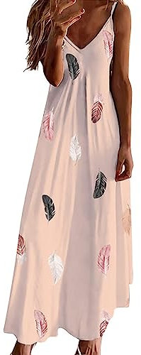 NNGOTD Robe Femme Soiree Chic Sexy Ete Cocktail Courte Robe Ete Femme Longue Boheme Style Impression Vintage Robe Mousseline De Soie RéTro Robe Robe Dentelle Femme Robe 2023 Mode Robe Courte Rose
