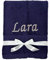 KIDDI-MEDIA Handtuch mit personalisierter Bestickung wie z.B. Name/Verschiedene Größen und Farben | 500 g/m² | 100% Baumwolle Frottier (50 x 100 cm, Navy)