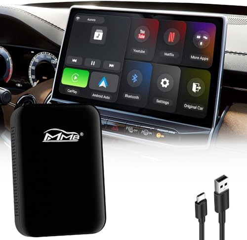 Wireless CarPlay Adapter, Android Auto Adapter Online Netflix/YouTube Multimedia Video, CarPlay Dongle for iPhone, 2025 New Magic Box 2.0 Carplay Upgrade for Factory Wired CarPlay Car