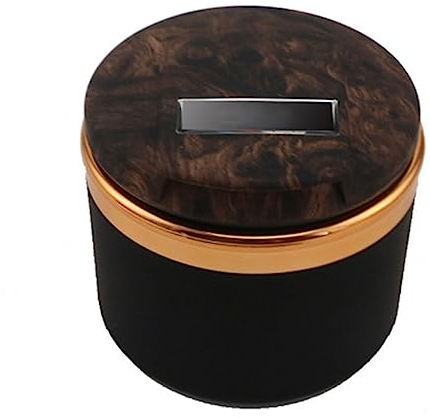 Auto Aschenbecher für Lexus ES300,Tragbares Auto Aschenbecher mit Deckel Geruchsdicht Geruchlos Spill-Free Tasse Halter Aschenbecher,Wood Grain