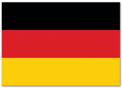 Primus Print Automagnet - Länderfahnen - Flaggen - magnetisch - verschieden Länder - Kühlschrank - Deutschland, Türkei, Frankreich, Italien, Niederlande - EM 2024 (2, Deutschland, A5)