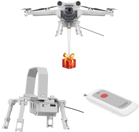 LICHIFIT Sistema universal de lanzamiento de dron Airdrop para DJI Mini 3 Pro/Mini 3 Drone Lanzador de carga útil Lanzador Transporte Entrega Liberación Dispositivo de caída