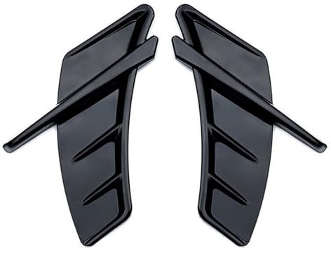 Auto Schmutzfänger Auto Air für Vent Aufkleber Seite für Kotflügel Aufkleber Universal für Audi A3 8P 8V A4 B8 A5 A6 C6 C7 A7 A8 Q3 Q5 Q7 RS5 RS6 RS7 S3 S4 S5 TT(A Glossy Black)