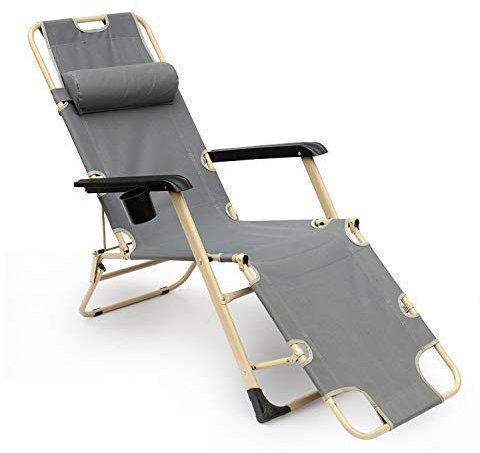 YQZQXWA ItzZa Sonnenliege, Gartenstühle mit Schale, Klappbarer Liegestuhl für den Außenbereich, Schwerelosigkeitsstuhl aus Stahlrahmen für die Terrasse oder den Strand Innovate