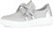 Gabor Damen Low-Top Sneaker, Frauen Halbschuhe,schnürschuhe,schnürer,straßenschuhe,Strassenschuhe,Sportschuhe,Silber,36 EU / 3.5 UK
