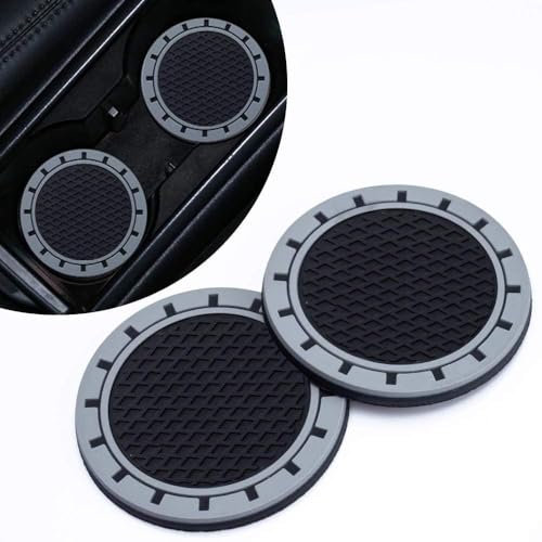 EIWXEFQT 4 Pièces Dessous de Verre de Voiture Antidérapants, pour Seat Ibiza 6J 6L Porte Gobelet pour Voiture sous-Verre Voiture