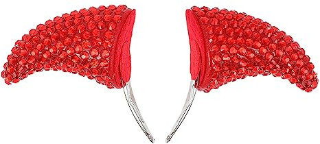 LALADEFIEE 2 Stück Kunststoff-halloween-haarspangen Teufelskostüm Zubehör Festivalschmuck Für Kinder Und Erwachsene