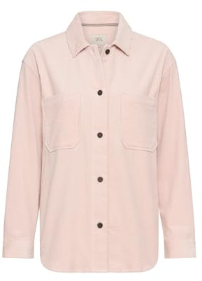 camel active Damen Cord-Bluse aus Reiner Baumwolle