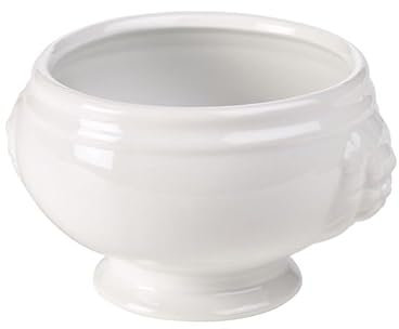 Confezione da 6 ciotole in porcellana con testa di leone, 40 cl