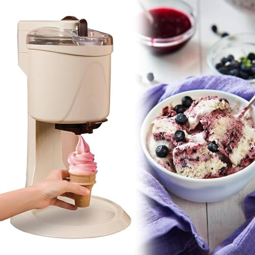 Softeismaschine, Tischeismaschine, Eistütenmaschine, einfache One-Push - machen Sie köstliches Eis in 20 Minuten
