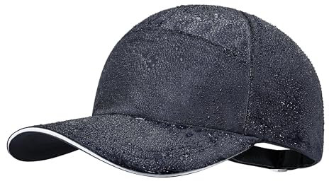 PivotWing Cappello Uomo Donna Impermeabile Berretto Cappellino Uomo con Visiera Upf50+ Cappello Pioggia Running Trekking Baseball Uomo Donna Cappelli Cappellini Anti UV Regolabile, Marina One Size