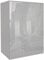 Blisswood 3 Door Grey Wardrobe with 2 Drawer Storage & Hanging Rails - Engineered Wood Triple Wardrobe for Bedroom Organiser with Shelves - High Gloss Ward robe Cabinet - Cupboard - Bedroom Furniture