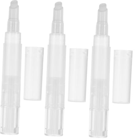 SAFIGLE 3pcs Nail Oil Pen Refillable Cuticle Oils Pen Makeup Supply Twisting Art Applicator