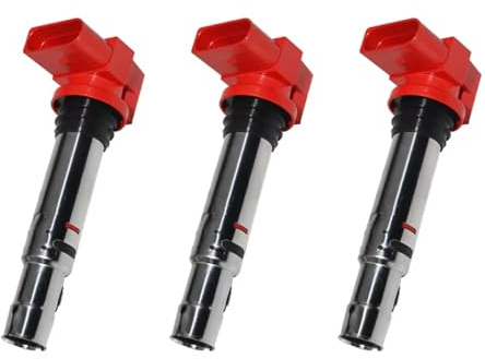 AcarKing Zündspulen Kompatibel Mit Skoda Für Fabia Für Combi 1.2 2003 2004 2005 2006 2007; Für Octavia II 1.4 2004 2005 2006; 3 Stück Autozündspulen 036905100A