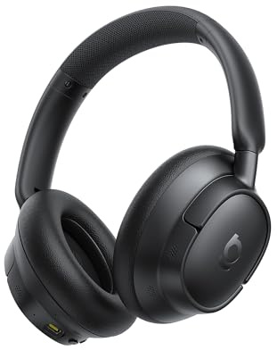 Baseus Bass BH1 NC Adaptive Active Noise Cancelling Headphones, Real-Time Adaptive Hybrid ANC, SuperBass 2.0, LDAC Hi-Res Sound, 80H Playtime, 5-Mic AI Clear Calls, Comfortable Fit, Bluetooth 6.0