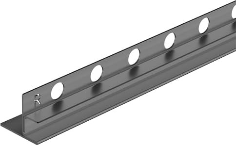 Balneo Glasprofil Gefälleprofil, Edelstahl, 170 cm, rechts, Gun Metal | Edelstahl AISI 304, Anschluss an Glas, für bodengleiche Duschen, kürzbar, Länge 170 cm, 2 J. Garantie