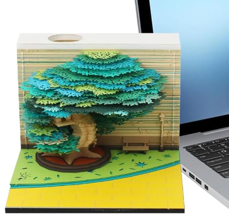 3D-Kalender | 2026, Schreibtischkalender, Notizblock, abreißbar