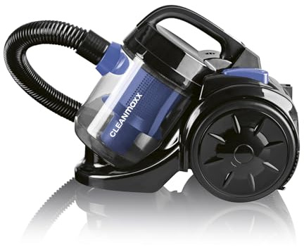 CLEANmaxx Aspirapolvere a ciclo multiuso, leggero e senza sacchetto, raggio d'azione di 6,5 m, set di ugelli speciali, filtro EPA e spugna